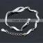 Noble Simple Style Plain Silver Twisted Design 925 Sterling silver Bracelet
