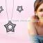 Silver Plated with CZ Studded Star shape Fashion Pendantset