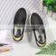 Lady hollow slip on all-match canvas sneaker shoes wholesale