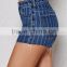 Stylish Engine Stripe Denim shorts for women made in China