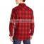2016 new fashion latest red flannel shirt designs for men