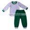 2017 Solid Tops & Pants With Buttons Kids Clothing Girls and Boys Outfits Baby Pajamas