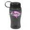 USA Made 18 oz Transparent Sports Bottle With Tethered Lid - BPA/BPS-free, FDA compliant and comes with your logo