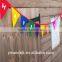 Happy Birthday Bunting Banner With White Letters, Party Bunting Banner, Handmade Felt Bunting Banner