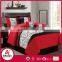 Latest printed Design Microfiber Polyester comforter set with matching cushion