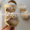 B21394A Summer Girls Hollow-out Bowknot Soft Bottom Sandals