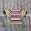 2017 new design fashion baby dress colorful stripe tassels latest dress designs for flower girls