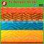 100% polyester brushed wave shape pv plush fabric