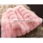Top grade pink fox fur loose coat for ladies winter fashion tongxiang fur