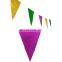 Mardi Gras Metallic Banner triangle pennant flag FGF-0102