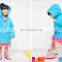 Hot Selling Girls Windproof Raincoats Kids Nylon Custom Rain Coat For 1-10 T