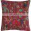 Decorative Indian Pillow Cases Set Kantha Bird Printed Cotton Cushion Covers