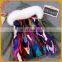 Fox Fur Collar Colorful Fur Lined Fur Coat Fashion Garment