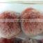 Fashion Charm Genuine Rex Rabbit Fur pom pom for keychain/ handbag pendant - Red Frosted