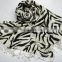 Silk Pashmina wool Shawl with Zebra print