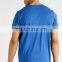 2016 blank blue color polyester/spandex/lyocrell gym t shirts men exporter