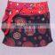 Polka Dot Exotic Print in Black Shade Cotton Fabric Gypsy Wrap Around Skirt With Belt HHCS 139 A