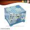 Musical antique mirror jewelry box