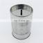 puzzle tin box for saving money/tin can money box for children