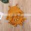 2020 latest solid color children's suit sling lotus leaf two-piece pit strip