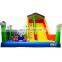 Popular Kitty Theme Inflatable Bounce House With Slide For Kids Play Center