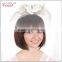 white feather princess dance party hair headdress with clips