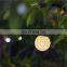 new style Solar-powered rattan balls decorate night lamp lights for outdoor hanging