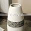 modern simple white tall ceramic floor flower vase Europe home accessories