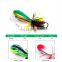 1Pcs Frog Lure 90mm/10g Hard Bass Bait Snakehead Lure Topwater Simulation Popper Frog Fishing Lures Fishing Tackle