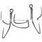 Fishing Hook High Carbon Steel Overturned Treble Hook 1 2 3 4 # For Lure Triple Hook Fishing Tackle