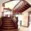 Duplex attic stairs spiral staircase wrought iron solid wood staircase the whole staircase indoor stairs