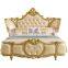 Luxury antique lavish style Classic soft bed Wooden beds furniture  bed frame bedroom sets