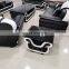 2020 1+2+3 couch black and white design leather modern Living Room furniture office sofa set