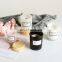 OEM Private label  BLACK glass jar Scented candles customize aromatherapy luxury fragrance wooden wick scented candle