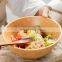 High Quality Factory Wholesale Round Bamboo Wooden Salad Bowl