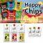 40-60 microns printing laminated plastic snack potato chips sachet packaging roll film