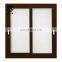 Factory Price Office Apartment Dust Proof Brown Color Aluminium Frame Triple Glass Ventilation Sliding Window