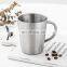 Trendy Drinking Custom Metal Travel Gold Mug High Quality Reusable Beer Camping Water Stainless Steel Coffee Cup