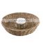 Wicker Woven Seagrass Chip & Dip Serving Platter with Bowl, Round Serving Tray for Desserts Server Vietnam Supplier