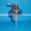 Big sale sliver stainless steel and plastic foam pump / large dispenser pump stainless steel for personal care