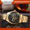 High Quality 3Atm Water Resistant Japan Movement Quartz Newest Golden Watch Men