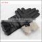 ladies wholesale winter leather hand gloves black with lace