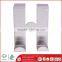 Removable stainless steel washroom over the door hanger