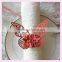 Pearl Paper napkin ring in many colors for wedding,red color butterfly wedding napkin holder MJ-34 wedding table decoration