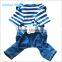 Navy Uniform Shaped Pet Apparel Dog Coats