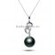 Attractive Fashion Black Pearl Pendant Necklace FQ-1201