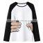 New design o neck long sleeve various color couple big hand printed t-shirt