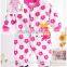 baby girl romper bodysuit pink smile flower fabric