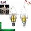 battery operated and raw materials led light candle bulb