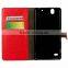 High Quality Flip Pu Leather Wallet Case With Cards Slots Pouch Full Stand Premium Case Cover for Sony C4 Case